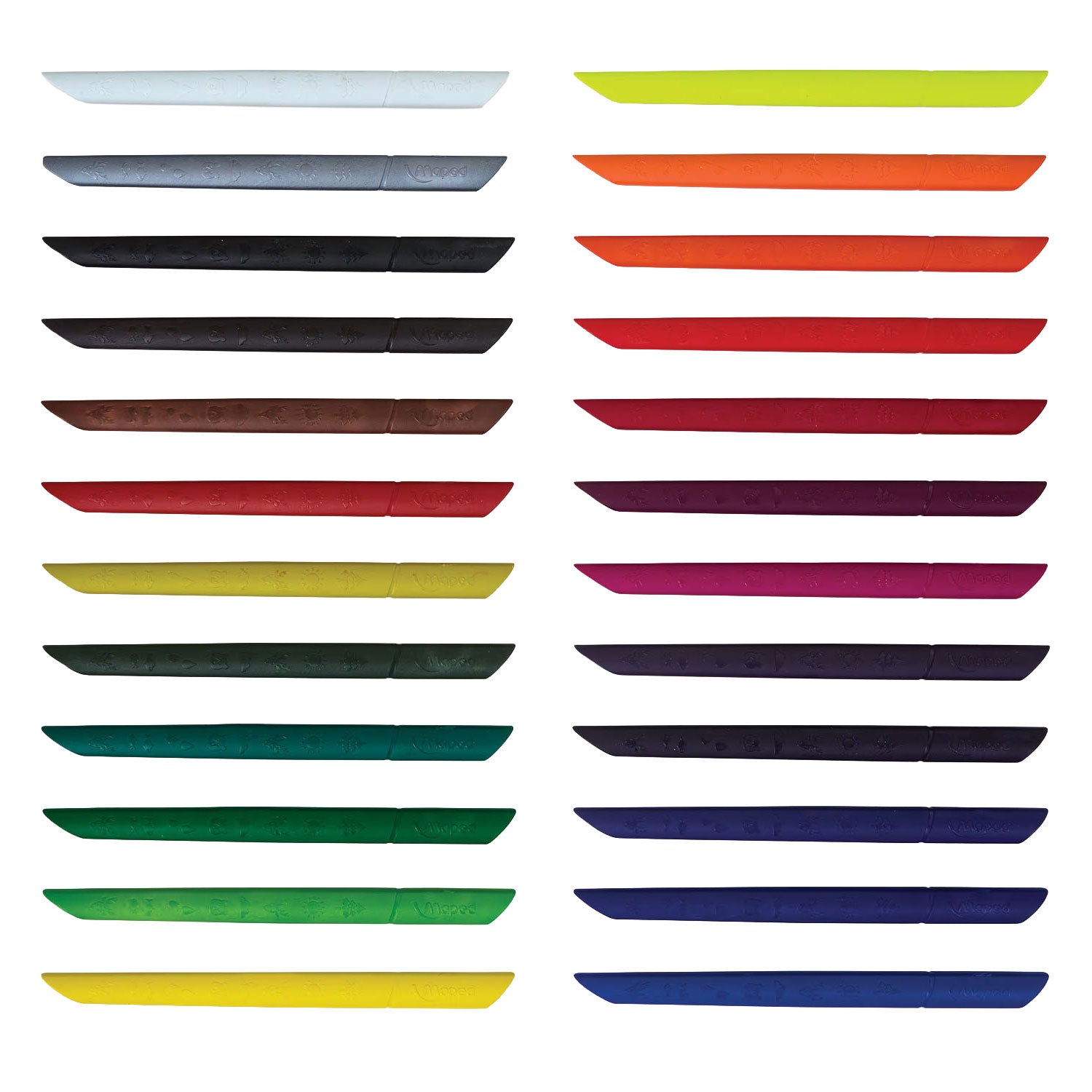 Crayon de couleur Quantore maped color peps infinity, ensemble de 24 couleurs