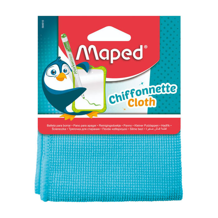 Quantore chiffon maped microfibre 20x20cm bleu