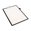 Porte-bloc Quantore a4 noir avec pince 100 mm + passant pour stylo