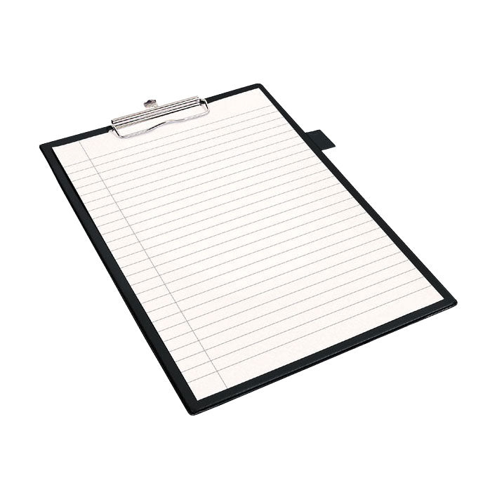 Porte-bloc Quantore a4 noir avec pince 100 mm + passant pour stylo