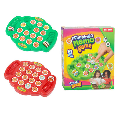 Toi-toys jeu de mémoire mémo flip over 18 pcs + plateau
