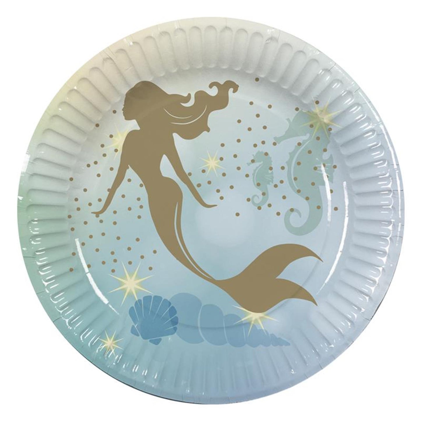 Boland assiettes en papier sirène 10 pcs. ø23cm
