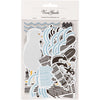 Étiquettes Vivi Gade, taille 3,1-11,4 cm, noir, bleu, gris, blanc, 54 pièces 1 boîte