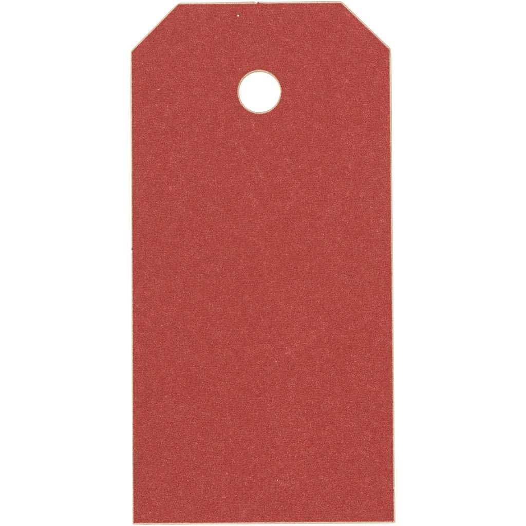 Creativ company étiquettes manille, format 4x8 cm, 250 g, rouge, 1000 pièces 1 boîte