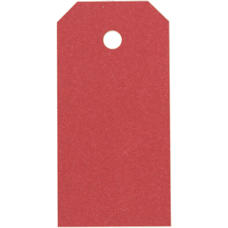 Creativ company étiquettes manille, format 4x8 cm, 250 g, rouge, 20 pièces 1 boîte