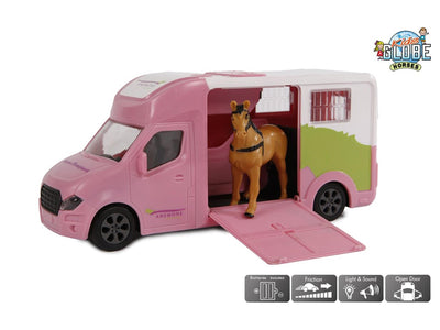 Kids Globe Die Die Cast Horse Truck Light and Sound 1:32