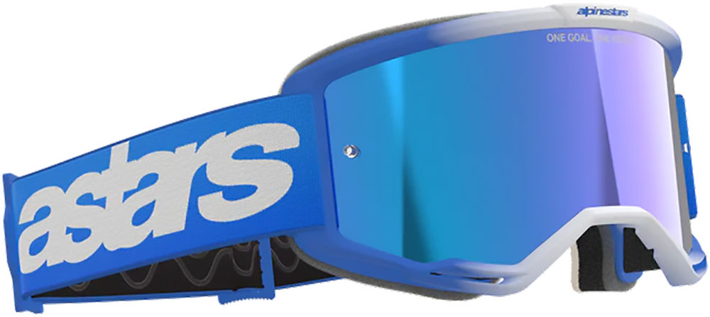 Alpinestars vision 5 blaze (bleu miroir) - masque vtt