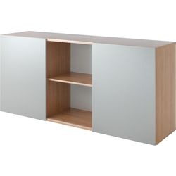 Bach armoire à portes coulissantes Hammerer 2fh argent, noyer