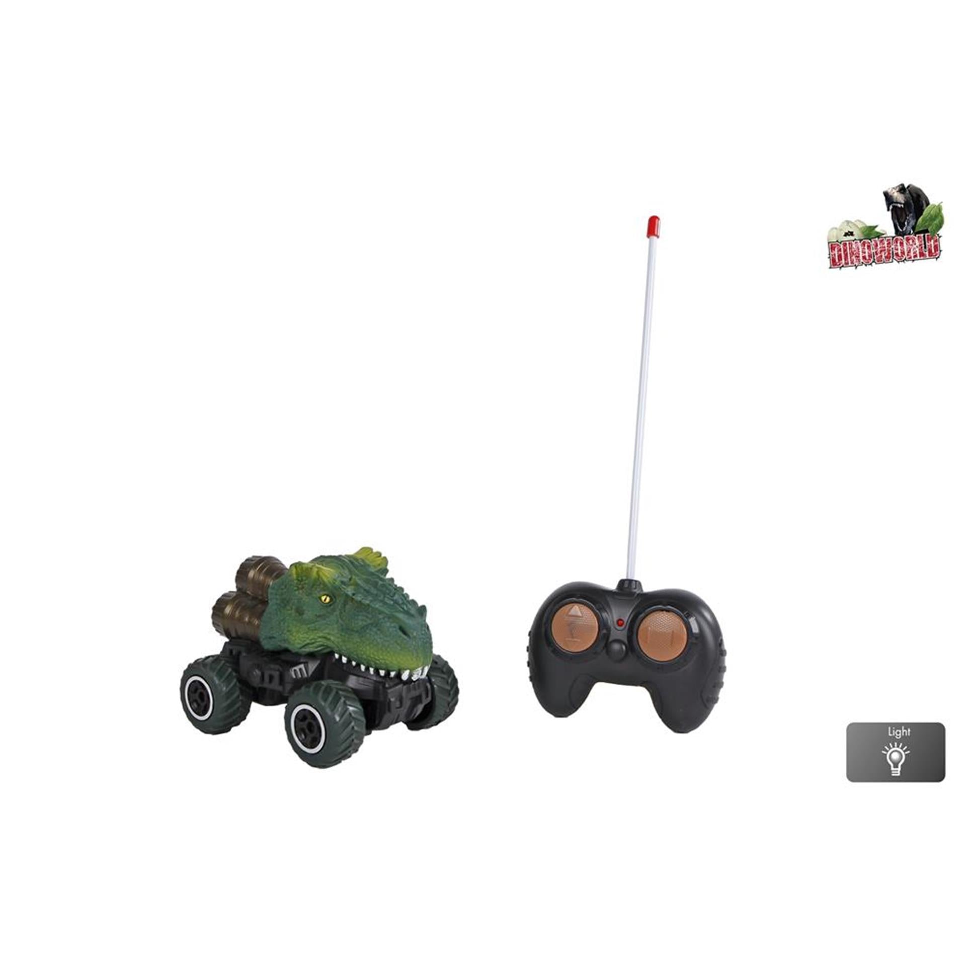RC Dinoworld Dinosaurus RC Contrôlable Car avec léger, 12,5 cm