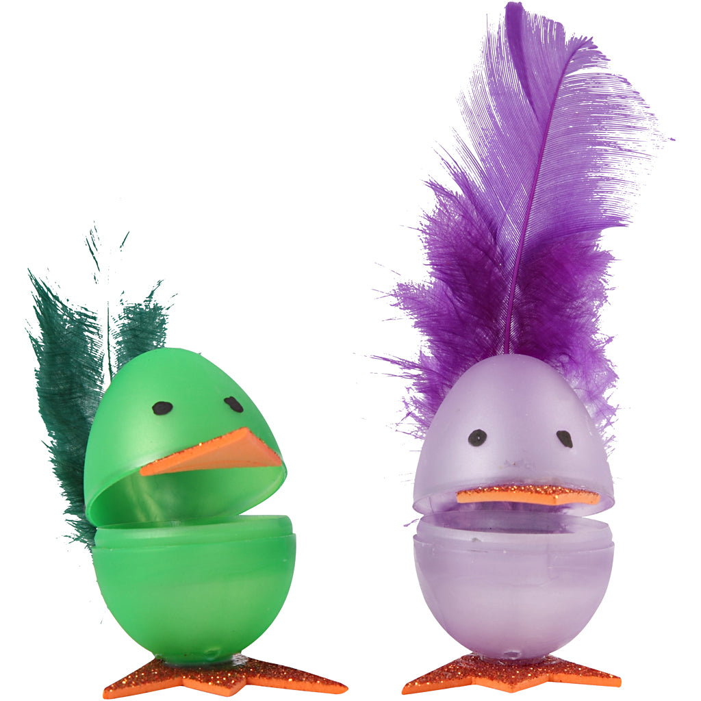Oeufs Creativ company, h: 4,5+6 cm, d 3+4 cm, couleurs pastel, 180 pièces 1 boîte