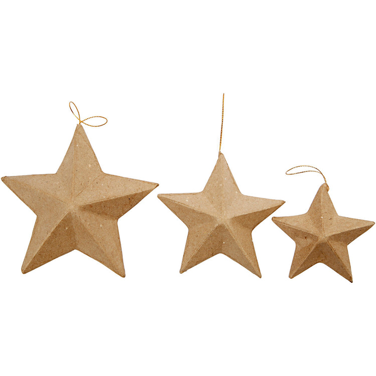 Étoiles de l'entreprise Creativ, d 7,5+10+12,5 cm, 6 pièces 1 boîte