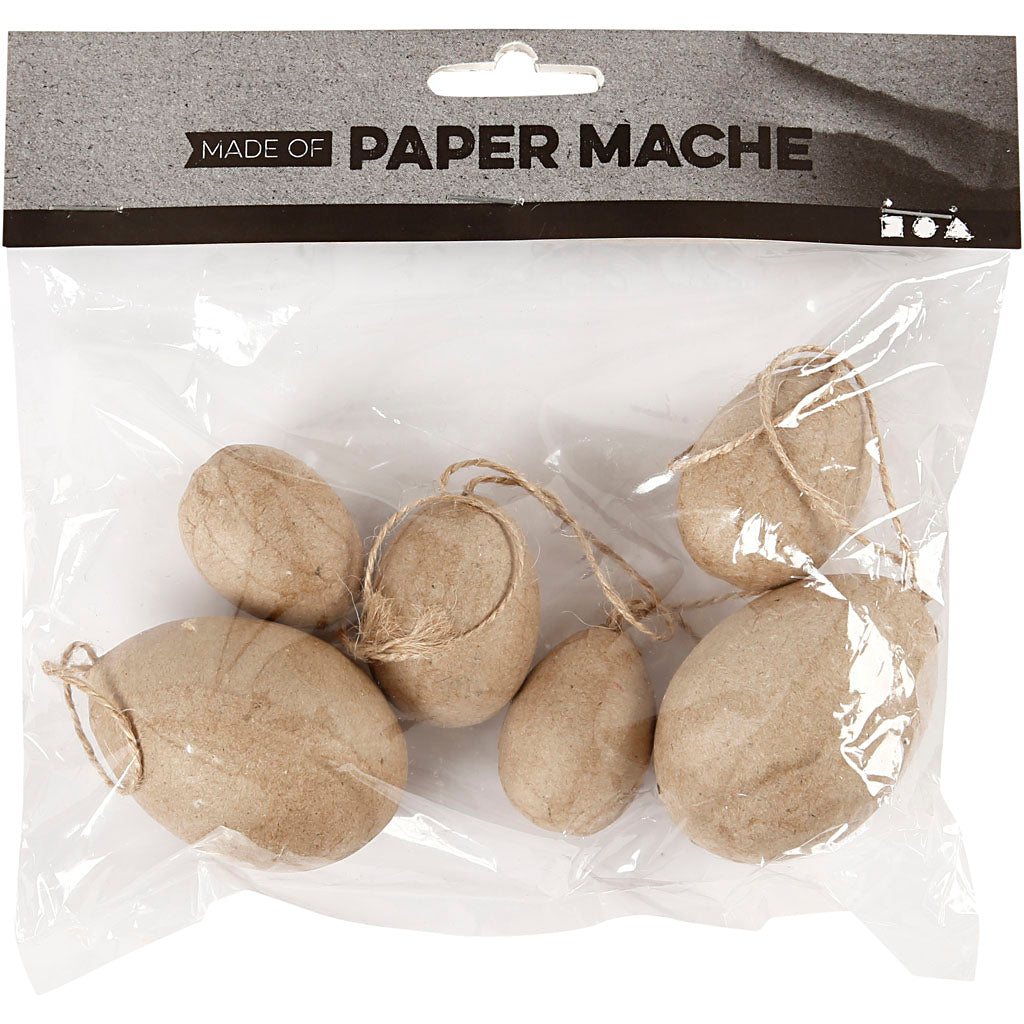 Oeufs Creativ company, h: 3+4+5 cm, 6 pièces 1 boîte