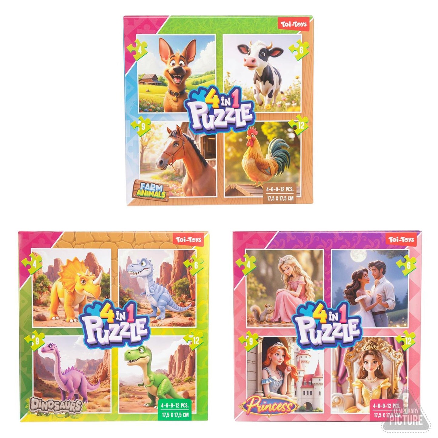 Toi-toys jeux puzzle 4-en-1