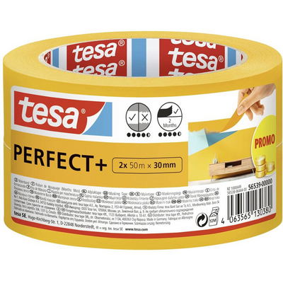 Tesa 1070948 - ruban de masquage parfait + 2 x50m x 30mm promo | 6 pièces