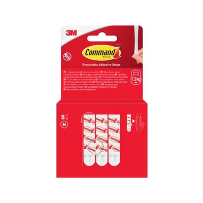 3m 1075968 - bandes adhésives command m 8 pcs amovibles | 11 pièces
