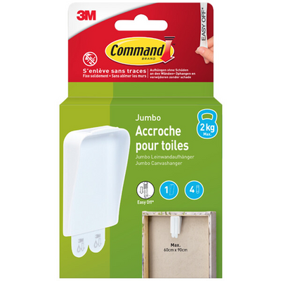 3m 1075970 - crochet pour tableau de commande jumbo blanc, 1er | 11 pièces