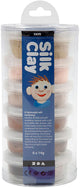 Argile de soie, couleur de la peau, 6dlg.