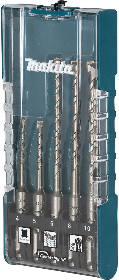 Makita sds-plus jeu de forets à béton 5 pièces ø 4 - 10 mm - e-15718