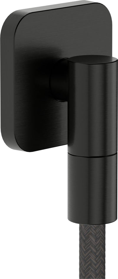 Hansgrohe fixfit fine q coude de raccordement mural sans clapet anti-retour chrome noir brossé