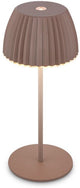 B.k.licht briloner champ mini - mini lampe de table rechargeable - lampe sans fil - dimmable au toucher - pour l'intérieur et l'extérieur - lauréat du prix du design allemand 2025 - marron - ø8,5 x 20cm