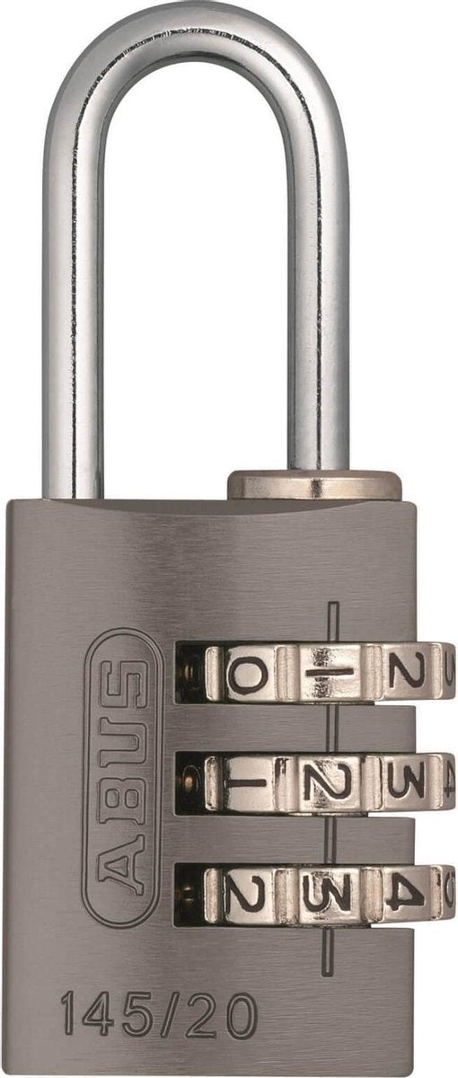 ABUS NUMBRE CALLOCK 145 20 Titane - Gray - 5cm
