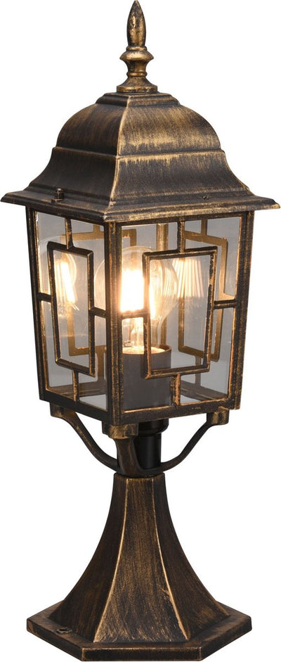 Trio volturno - lampadaire - rouille antique - excl. 1x e27 4w - éclairage extérieur - ip23