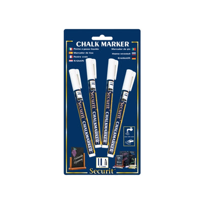 Marqueur à craie Quantore rond blanc 1-2mm, 4 pc