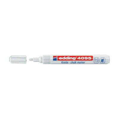 Quantore Chalk Marker Edding White, 2st.