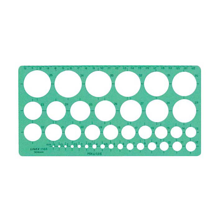 Modèle encerclant quantore vert, 39 cercles
