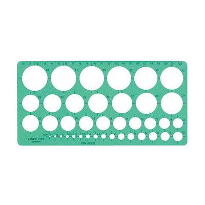 Modèle encerclant quantore vert, 39 cercles