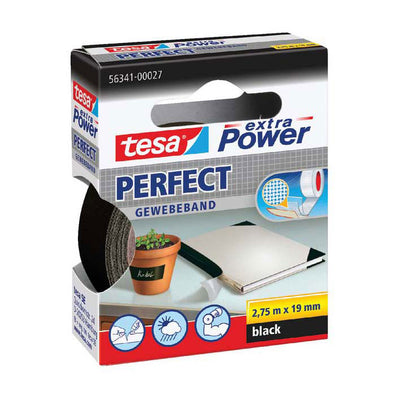 Ruban textile quantique Tesa Extra Power Perfect Black