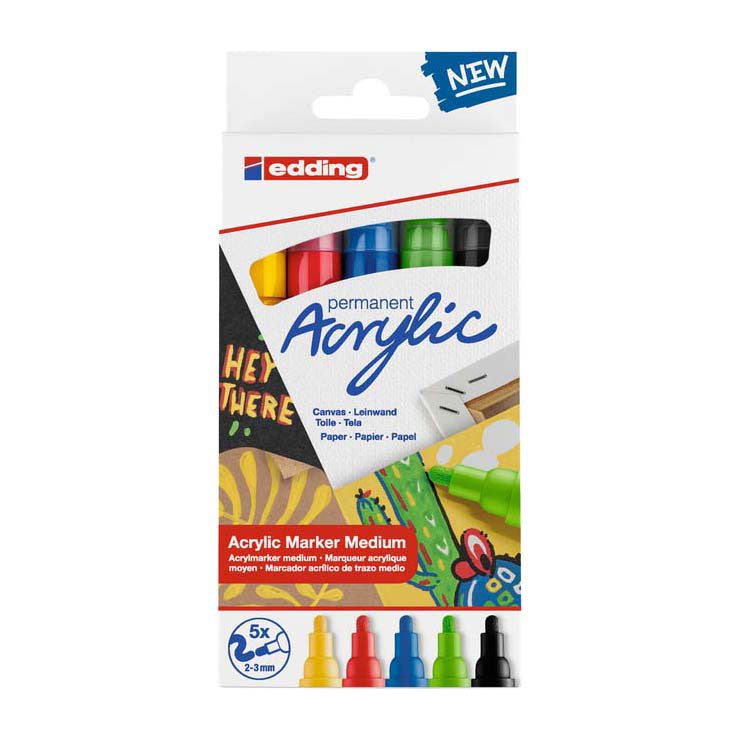 Base de marqueur acrylique quantore Edding, 5e.
