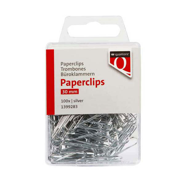 Trombone Quantore 30mm argent, 100 pcs.
