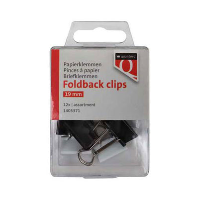 Clips rabattables Quantore 19 mm, 12 pcs.