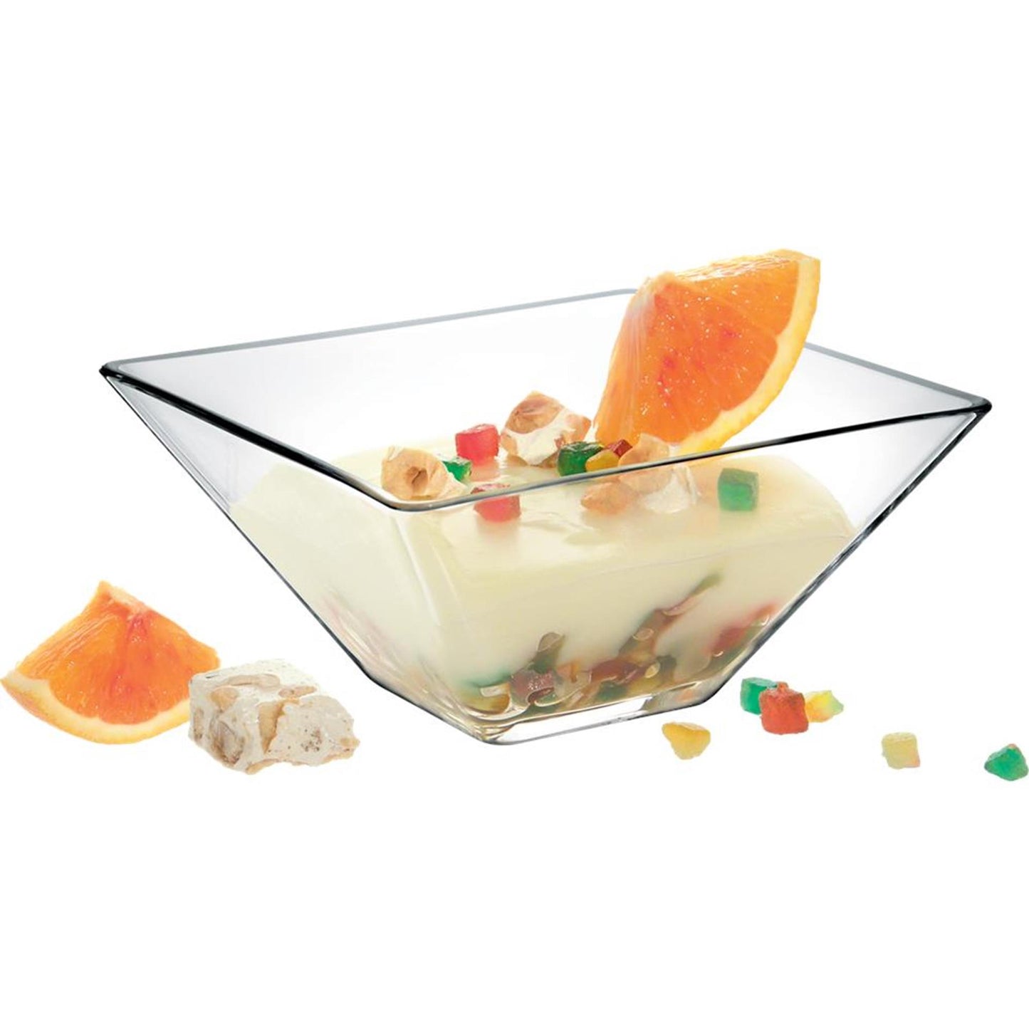 Bol Borgonovo en verre carré 14cm