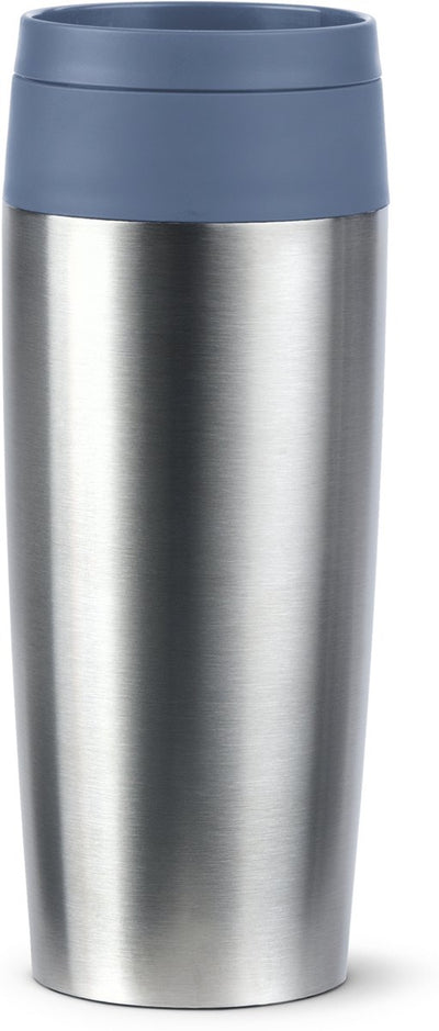 Tefal bludrop - bouteille thermos - 0,36 l - bleu - compact - étanche - convient aux boissons chaudes et froides