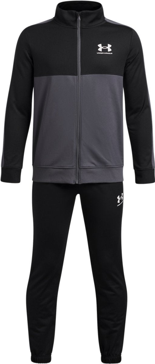 Under Armour UA Rival CB Knit Track Suit-BLK Survêtement pour garçons - Noir - Castle Rock - Blanc