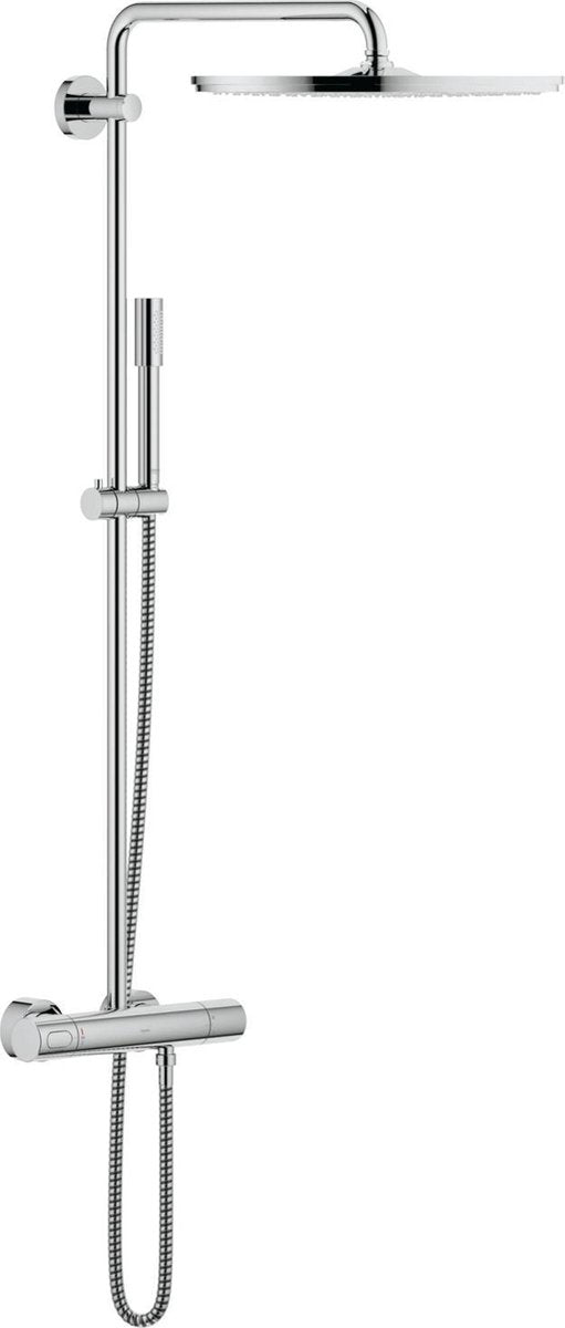 Système de douche Grohe Rainshower - douche à effet pluie ø 40 cm - avec robinet thermostatique - entraxe 15 cm - 27174001