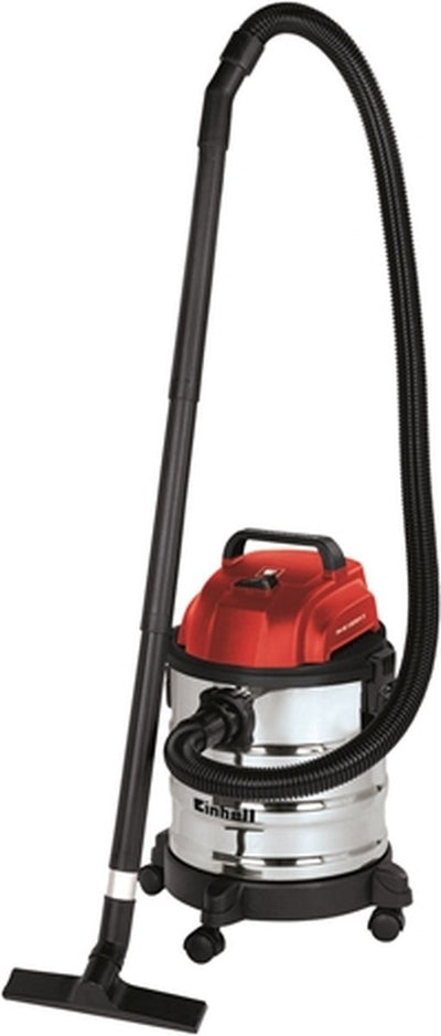 Aspirateur eau et poussière électrique Einhell tc-vc 1820 s - 1250 w - 180 mbar - 20 l - raccordement souffleur - incl. divers accessoires - tuyau en plastique 1,5 m - tube en plastique en 3 parties - filtre en mousse
