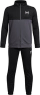 Under Armour UA Rival CB Knit Track Suit-BLK Survêtement pour garçons - Noir - Castle Rock - Blanc
