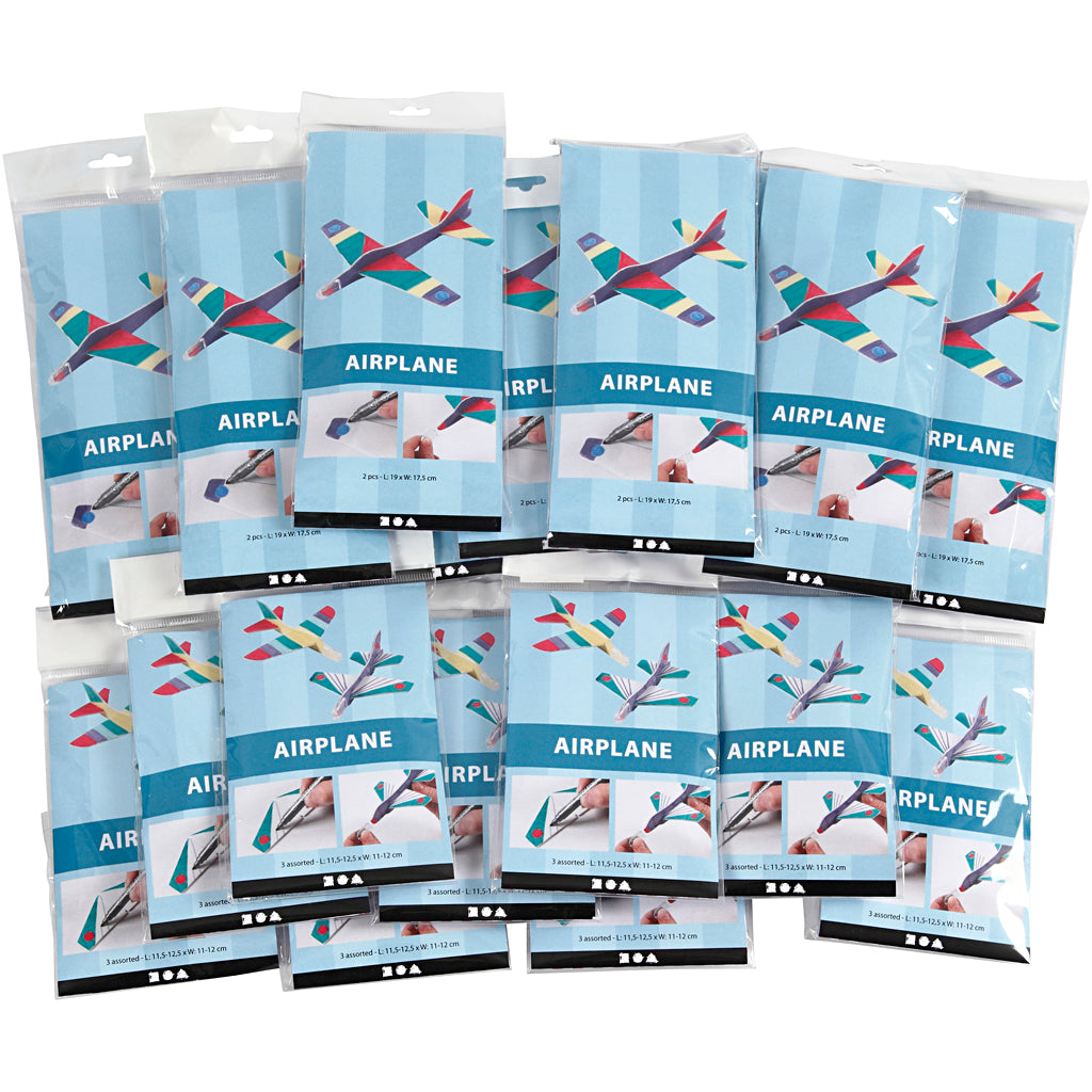 Creativ Company Foam Planes White, 50e.