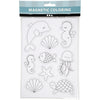 Aimants Creativ company, figures marines, feuille 14,85x21, 1 feuille