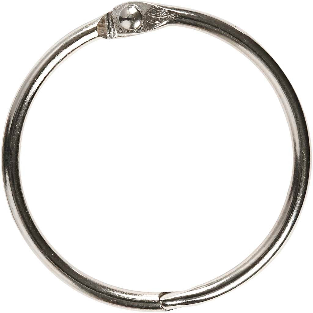 Anneaux de reliure Creativ company, d 38 mm, épaisseur 3 mm, 8 pièces 1 boîte
