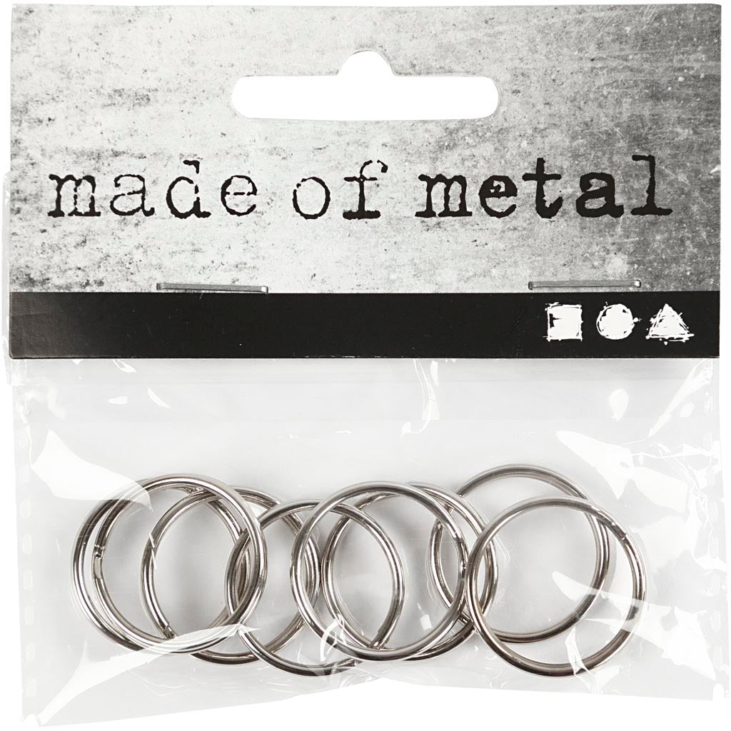 Porte-clés Creativ company, d 20 mm, 8 pièces, 1 boîte
