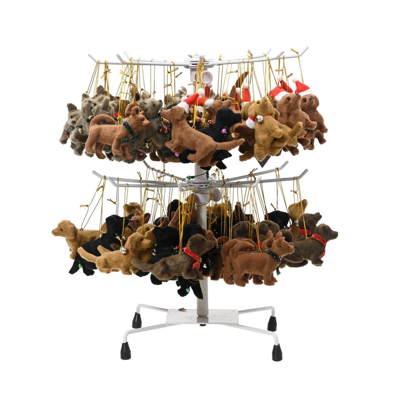 Decoris pendentif de Noël chien 11,5x.3,5x6cm plastique 6 assortis