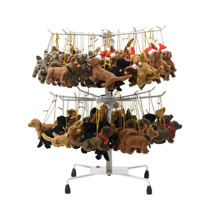 Decoris pendentif de Noël chien 11,5x.3,5x6cm plastique 6 assortis