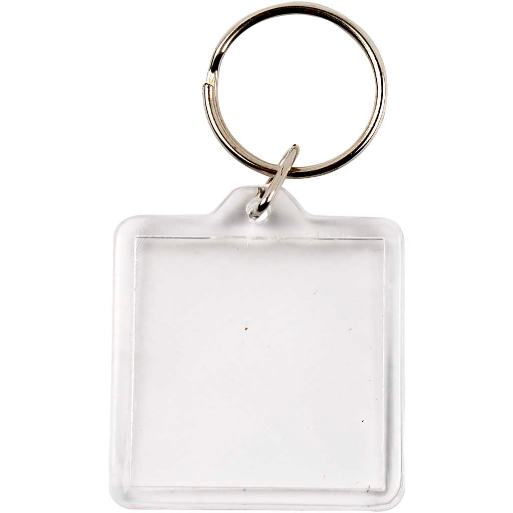 Porte-clés Creativ company, taille 40x40 mm, 25 pièces, 1 boîte
