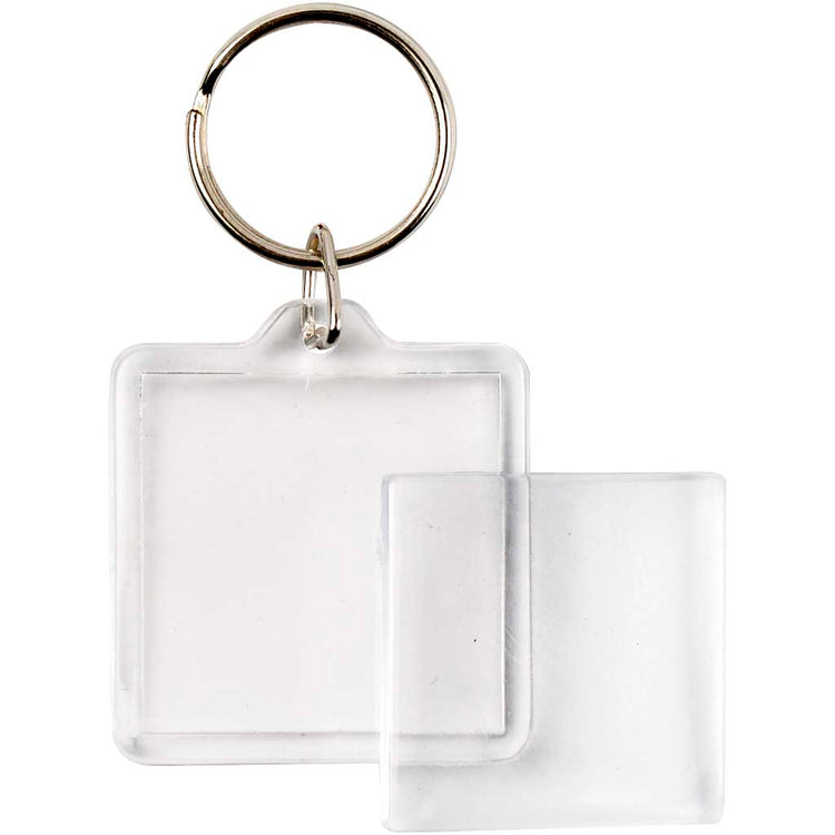 Porte-clés Creativ company, taille 40x40 mm, 25 pièces, 1 boîte