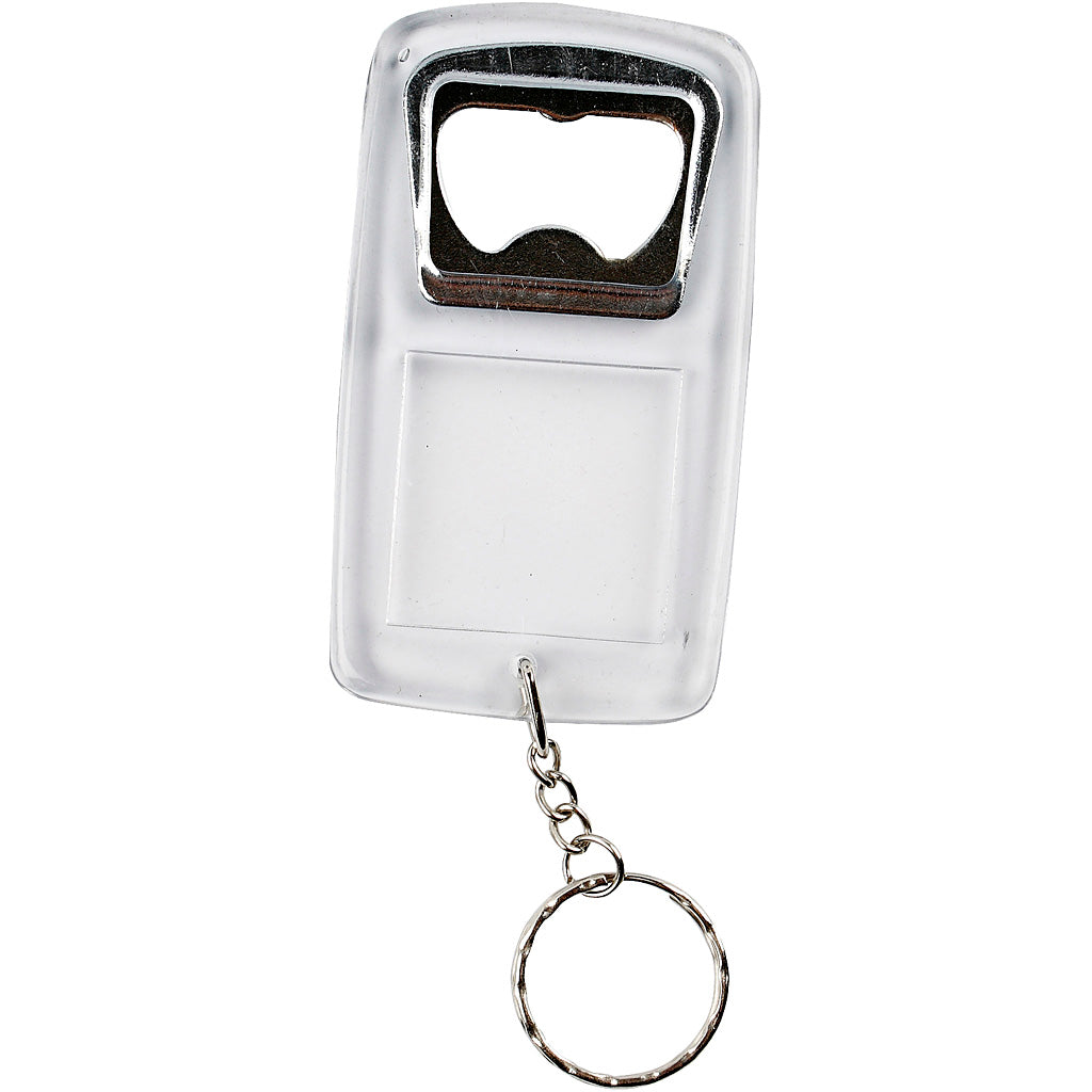 Porte-clés Creativ company avec décapsuleur, dimensions 8x4,5x0,5 cm, 5 pièces 1 boîte