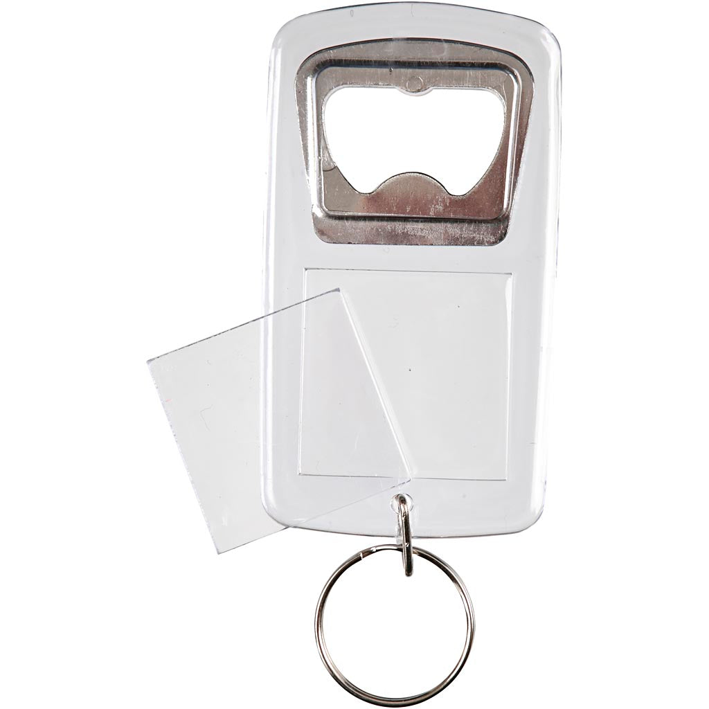 Porte-clés Creativ company avec décapsuleur, dimensions 8x4,5x0,5 cm, 5 pièces 1 boîte